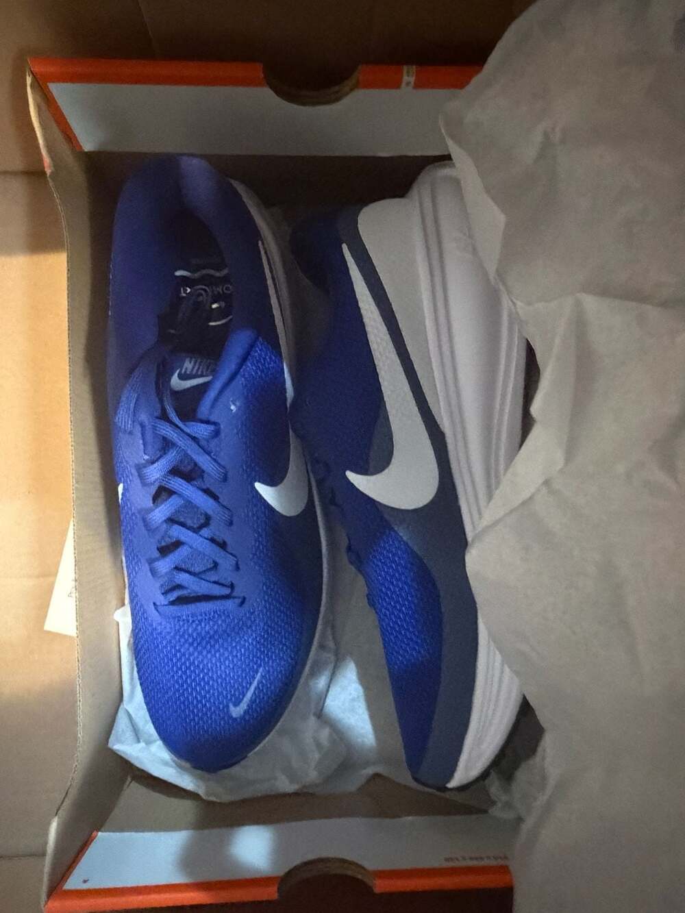 Nike Revolution 8 Running Shoes Deep Royal Blue/White Men's Size 11 - Picture 4 of 5